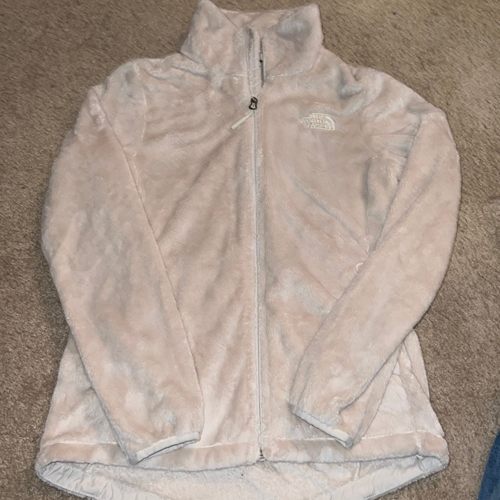 White North Face Fleece Jacket Size Small
